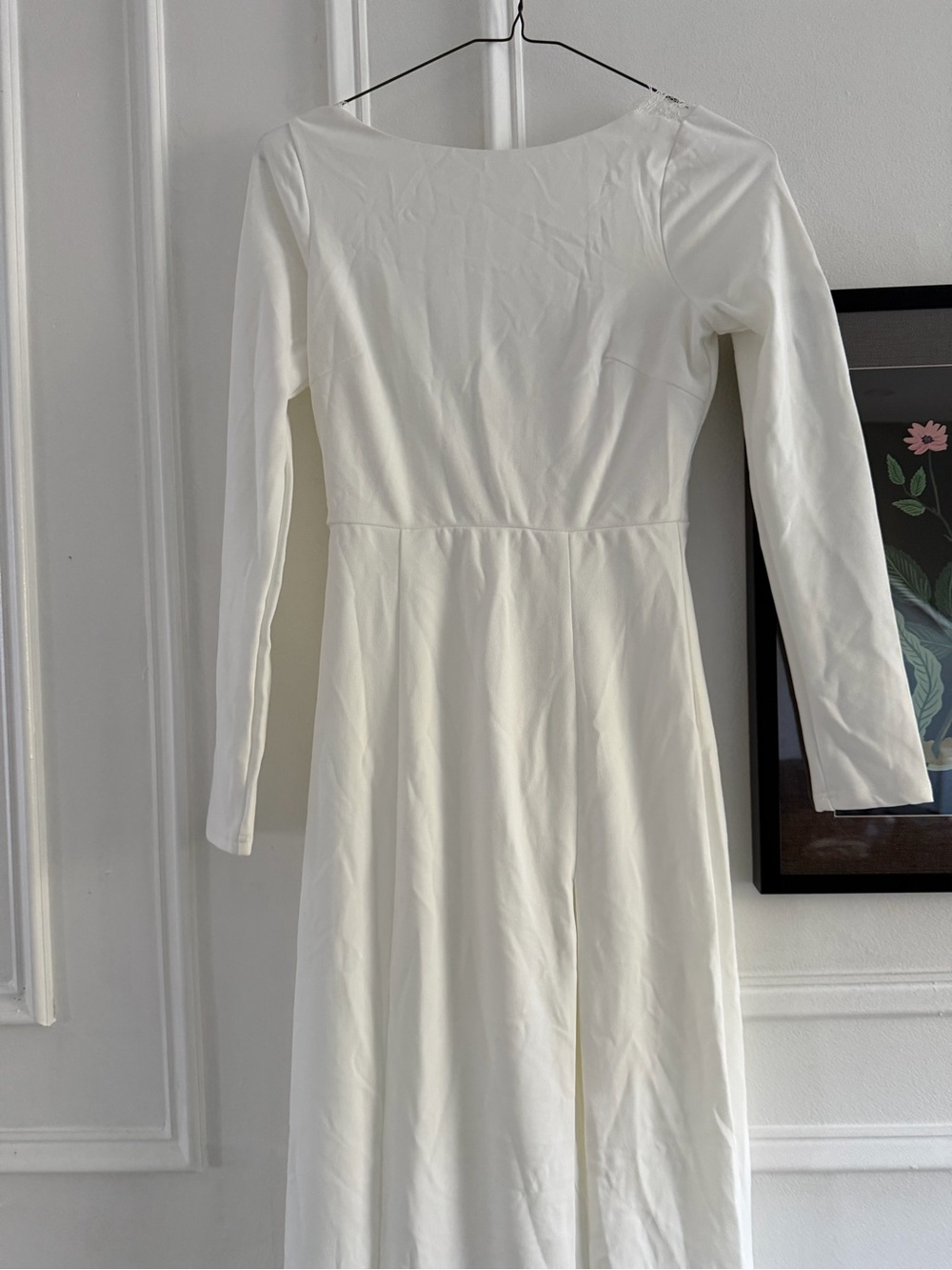 Lulus Iconic Love Story White Backless Long Sleeve Maxi Dress